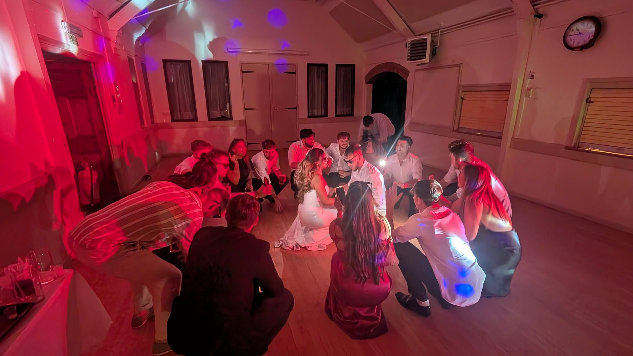 Crowd interaction at the Engagement Party Celebration with Mia and Mason